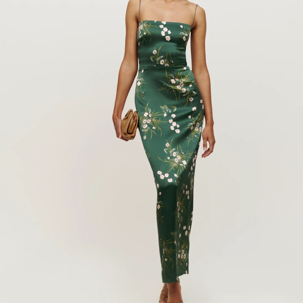 Reformation Silk Frankie Dress in Bueno